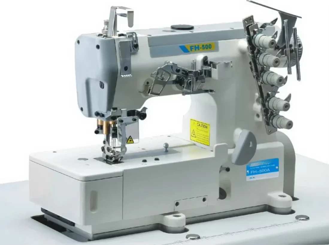 High-speed Interlock Sewing Machine Flat-bed Machine JK500A Could Be Applied for Double-decoration Sewing Metal White 52