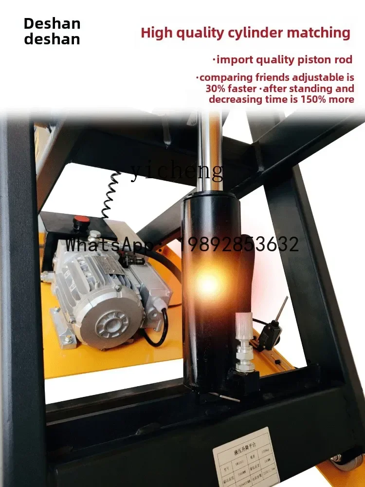 A3 fixed electric lifting platform scissor hydraulic lift household small electric freight elevator