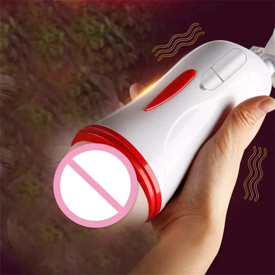 Male Masturbator Cup Anal Vagina Pocket Pussy Penis Pump Vibrator Masturbation Cup Double Tunnels Suction Cup Vibration Sex Toys