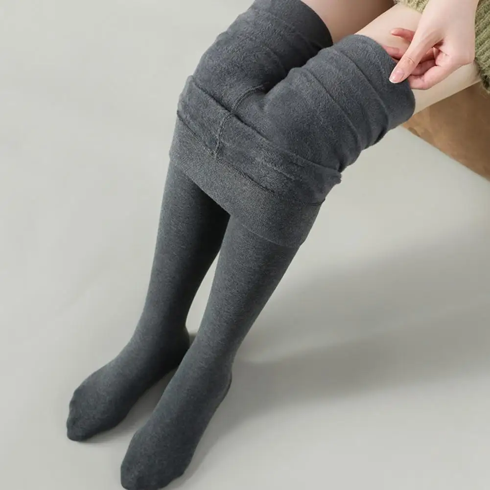 Fleece Lined Tights Women Thermal Pantyhose For Women Winter Panty Skin Black Stockings Women's Thermal Sock Bottoming Pants