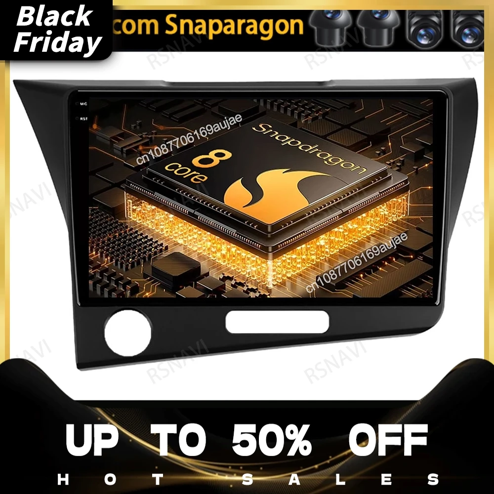 Car Radio Android 15 For Honda CR-Z 1 CRZ LHD RHD 2010 - 2016 Qualcomm QLED Head Unit Multimedia GPS Viedo Player Autoradio DSP