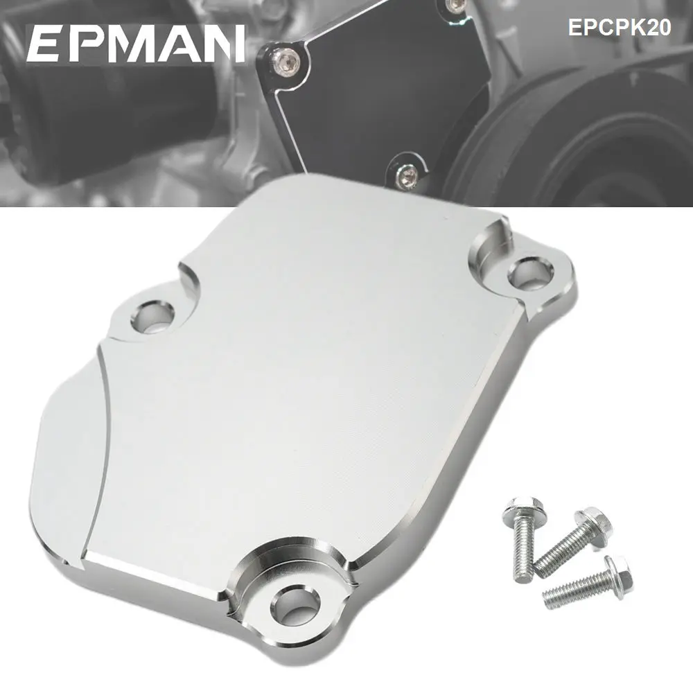 EPMAN K-Series Billet Timing Chain Tensioner Cover Plate Fit For Honda Acura K20,K20A,K20Z,K24,K24A Engines EPCPK20