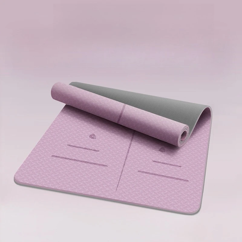 TPE Yoga Mat Anti Slip Female Widening Fitness Silent Shock Absorbent Dance Mat Home Thickened Jump Rope Floor Mat