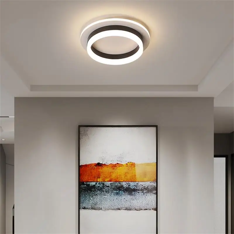 Moderne LED-Kronleuchter Innen beleuchtung für Korridor Flur Oberfläche montiert Acryl Decken leuchte dimmbare Lampe Glanz Home Deco