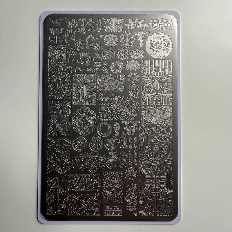 Placas de Estampado de Uñas XMQ, Plantillas de Burbujas 4