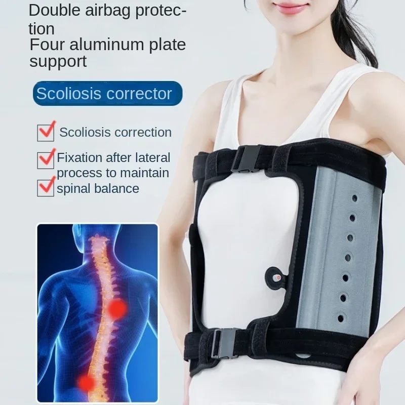 Inflatable Spinal Brace - Adjustable Back Support for Scoliosis Post Corrector,Surgery-Lightweight Posture Corrector with Airbag
