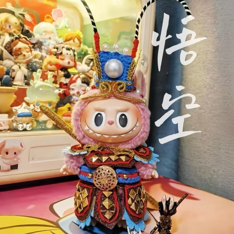 

New Vinyl Figure V2 Changeable Outfit Monkey King Sun Wukong Macaron Style 17cm Collectible Art Toy Black Monkey King