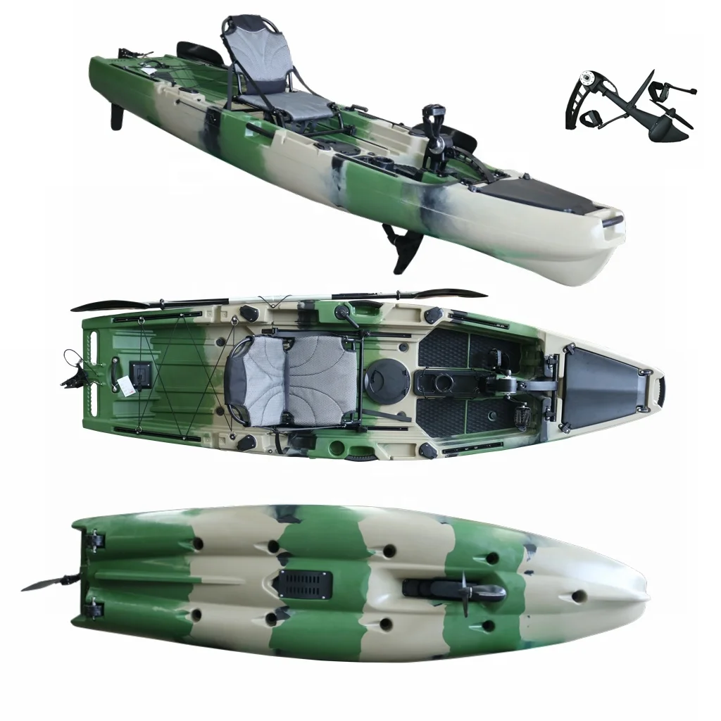 

Vicking Professional 10.5ft Single Person Pedal Drive Sit-On-Top Fishing Kayak/Canoe Lldpe Material Sea Touring Rivers