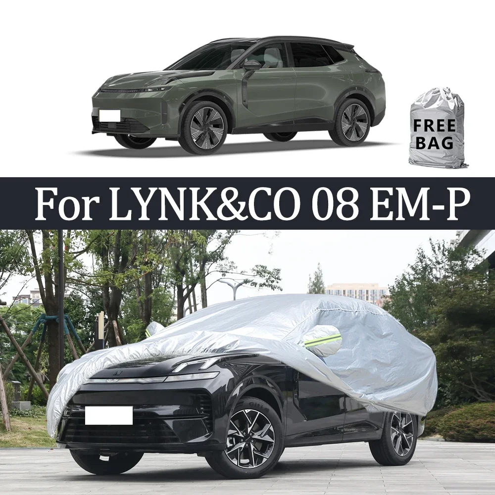 

For LYNK&CO 08 EM-P Car Cover Outdoor Protection Covers Snow Sunshade Waterproof Dustproof Exterior UV Car Accessories