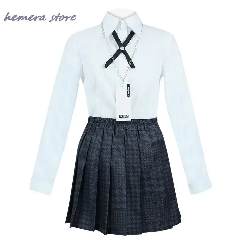 

ss13Kirari Anime Kakegurui Kirari Momobami Cosplay Costume School Uniform Suits Wig Halloween Costumes Wigs for Women Gi