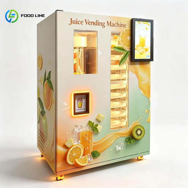 Fresh Orange Juice Machine Automatic Juice Vending Machine Smart Commercial Beverage Kiosk Customized