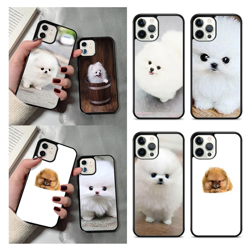 LvheCn Pomeranian Dog Phone Case Cover For iPhone SE 6s 7 8 Plus 11 12 Pro Max S8 S9 S10