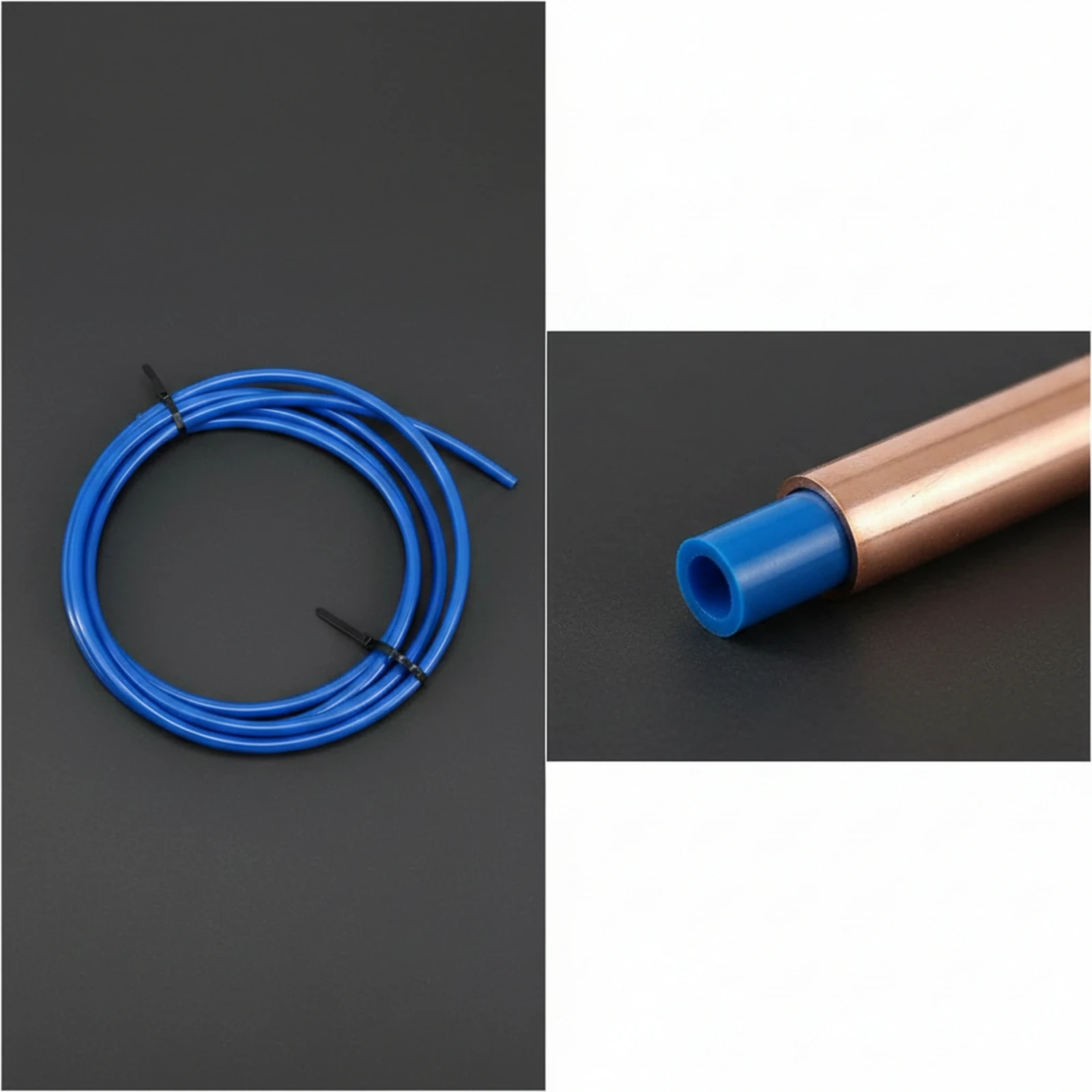 Copper Tube Bending Protector Kink Free Bending Protector Strip with Ties Flexible Guard for Installers, HVAC Installation
