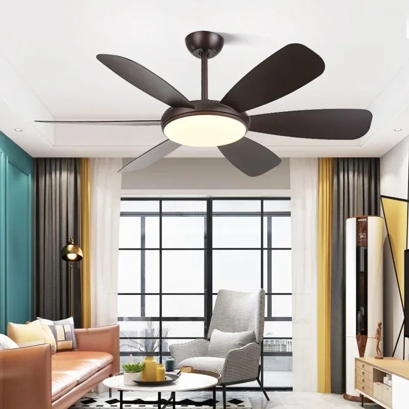 Modern Ceiling Fan with Lights Remote Control 42 Inch 52 Inch Black Fan with Light Ventilator Lamp Bedroom Decor Ceeling Cieling