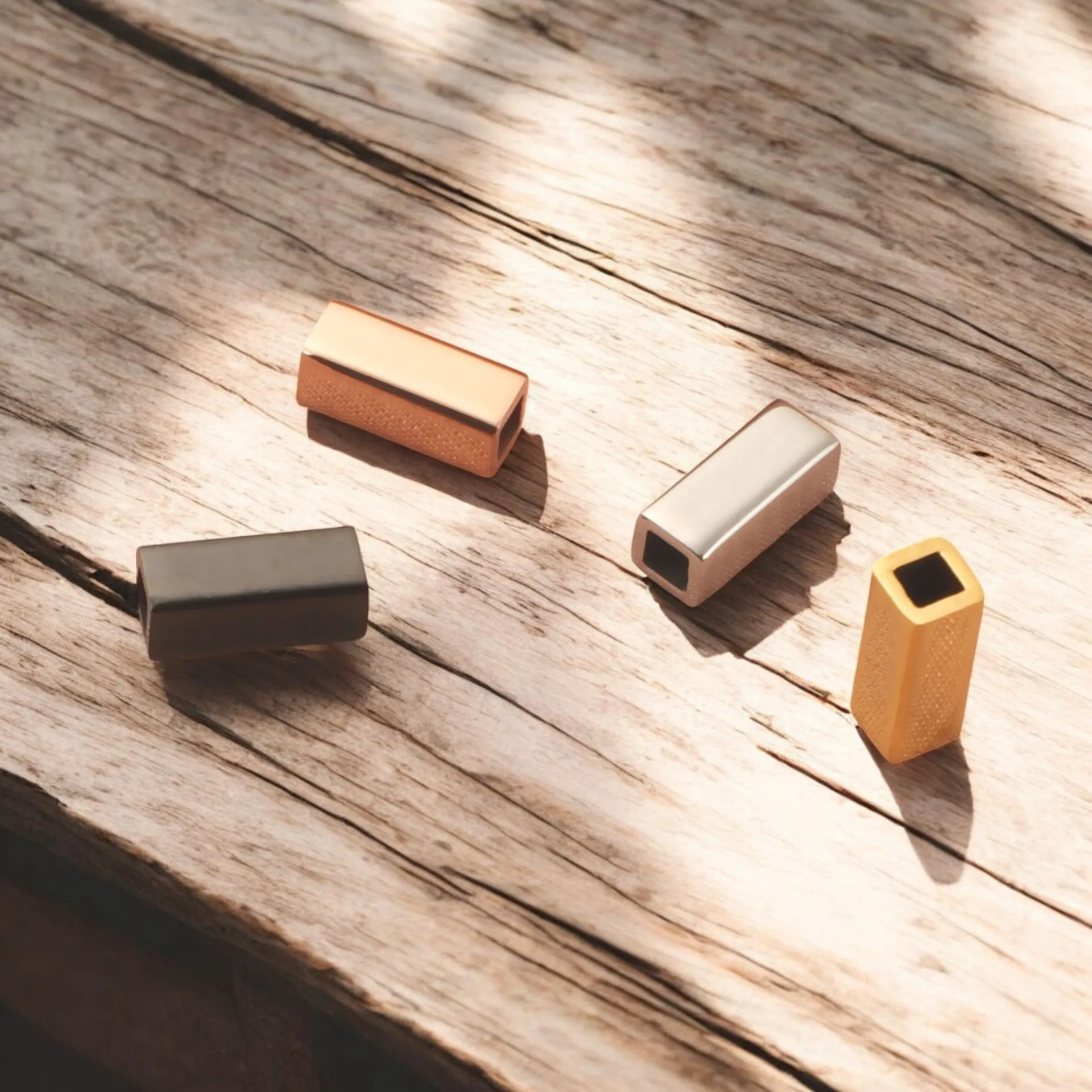 304 stainless steel 5pcs/lot titanium steel hollow three-dimensional bar bracelet jewelry accessories