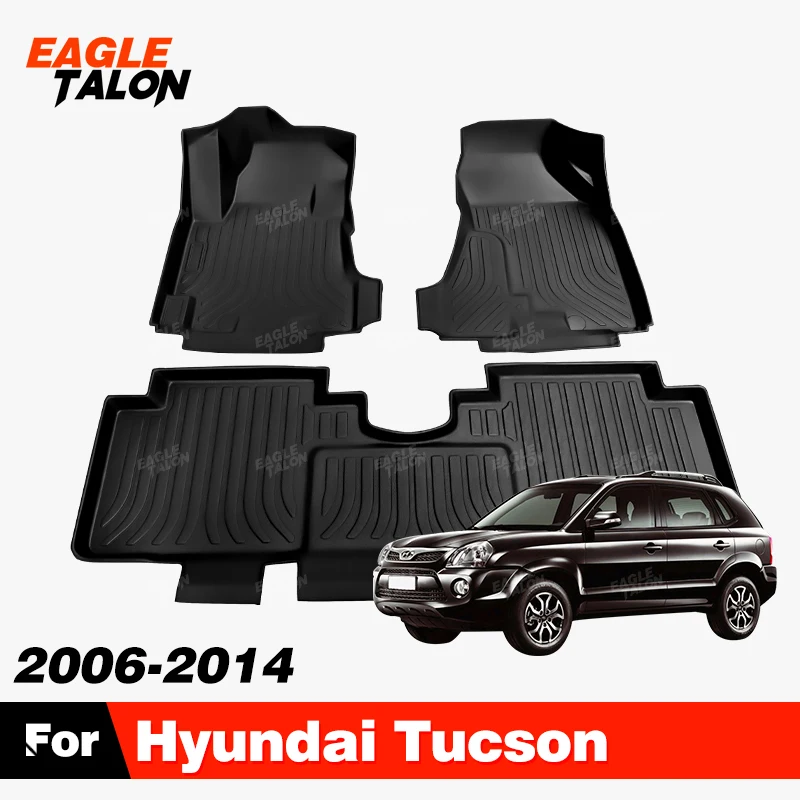 Custom TPE Car Floor Mat For Hyundai Tucson 2006-2014 13 12 11 10 09 08 Carpet Cover Waterproof Interior Protector Accessories