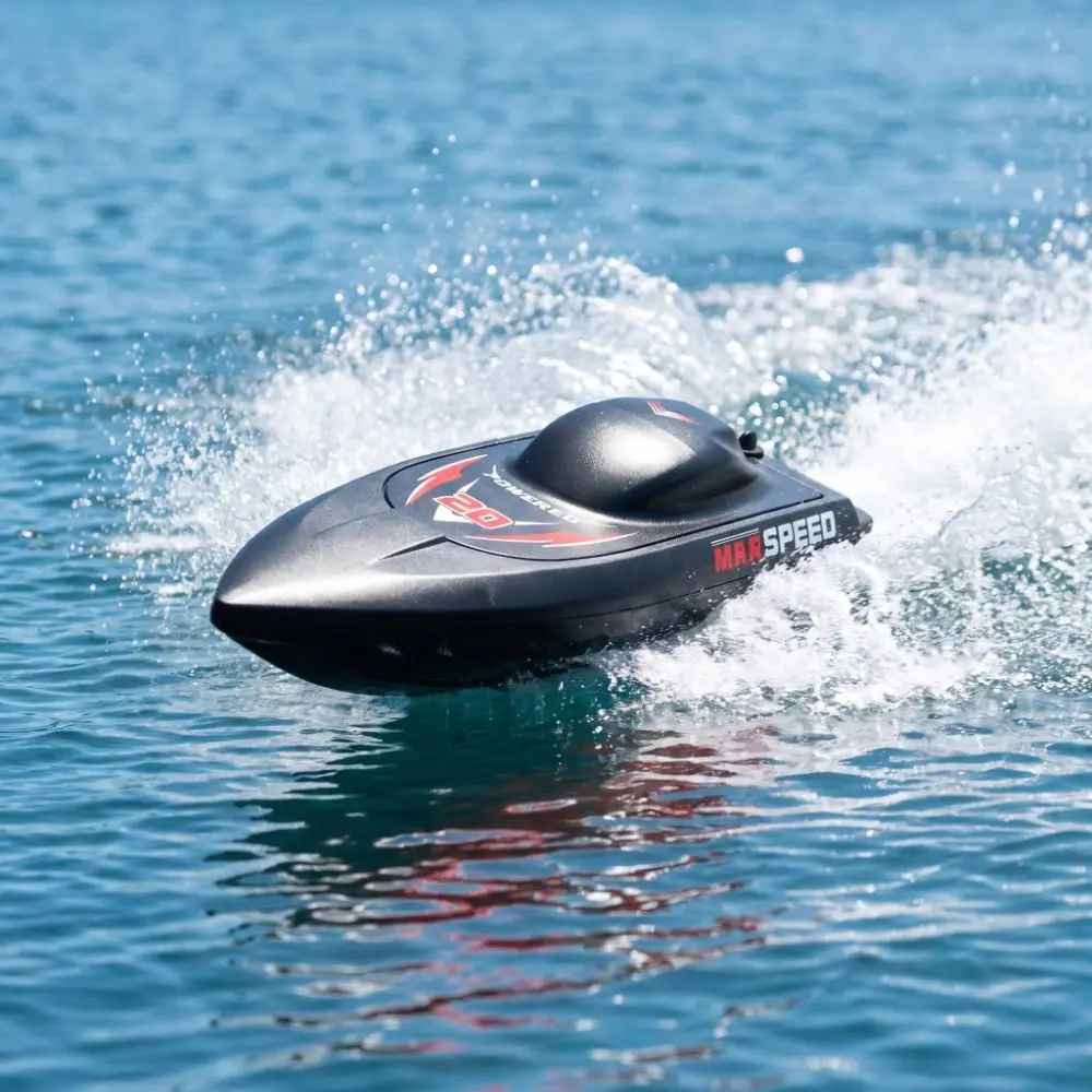 High Speed Remote Control Boat Dual Motor Electric RC Boat Mini Can Get Off Racing Speedboat Summer Water Pool