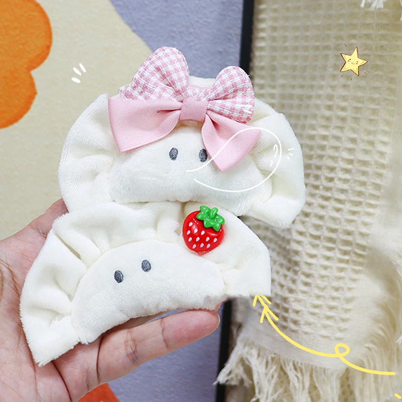 1PC Cute Simulation Food Dumpling Bow Doll Pendant Woman Keychain Bag Charms Toy Car Keyring Party Gift Trinket Gifts For Friend