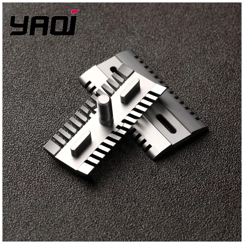 Titanium Mellon Men's Safety Razor Head for Shaving Compatible with Popular Models Yaqi Mens Grooming Tools Best Gift for Men