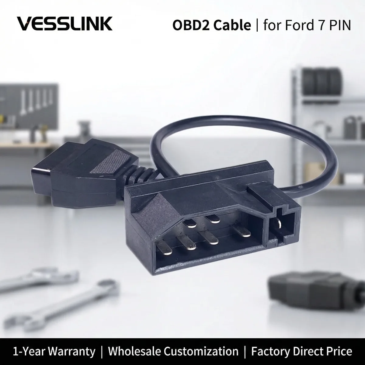 

Горячо! Кабель OBD2 для Ford, 7-контактный на 16-контактный, диагностический адаптер OBDII, соединительный кабель OBD для диагностики Ford 1988-1995 MCU/EEC