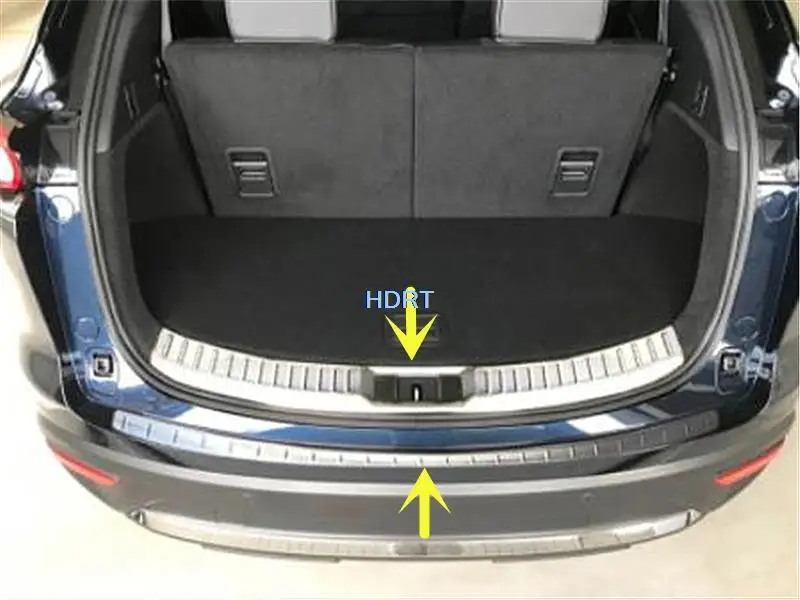 

Car Style Trunk Door Sill Plate Protector Decoration Accessories Rear Bumper Guard Trim Cover Strip For Mazda CX-9 CX9 2017-2021