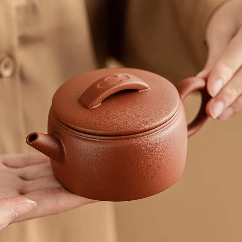 Purple sand cinnabar mud hantile pot teapot household handmade teapot singlepot afternoon tea teabrewer high-end kung fu teas