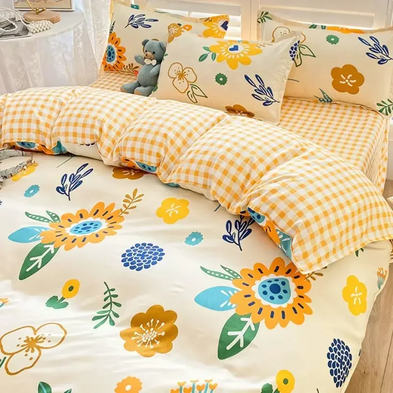 Comfortable Spring Duvet Cover Suitable for Various Skin Types 200X230CM Single Bed Double Bed Queen Size Duvet Cover Bed Sack