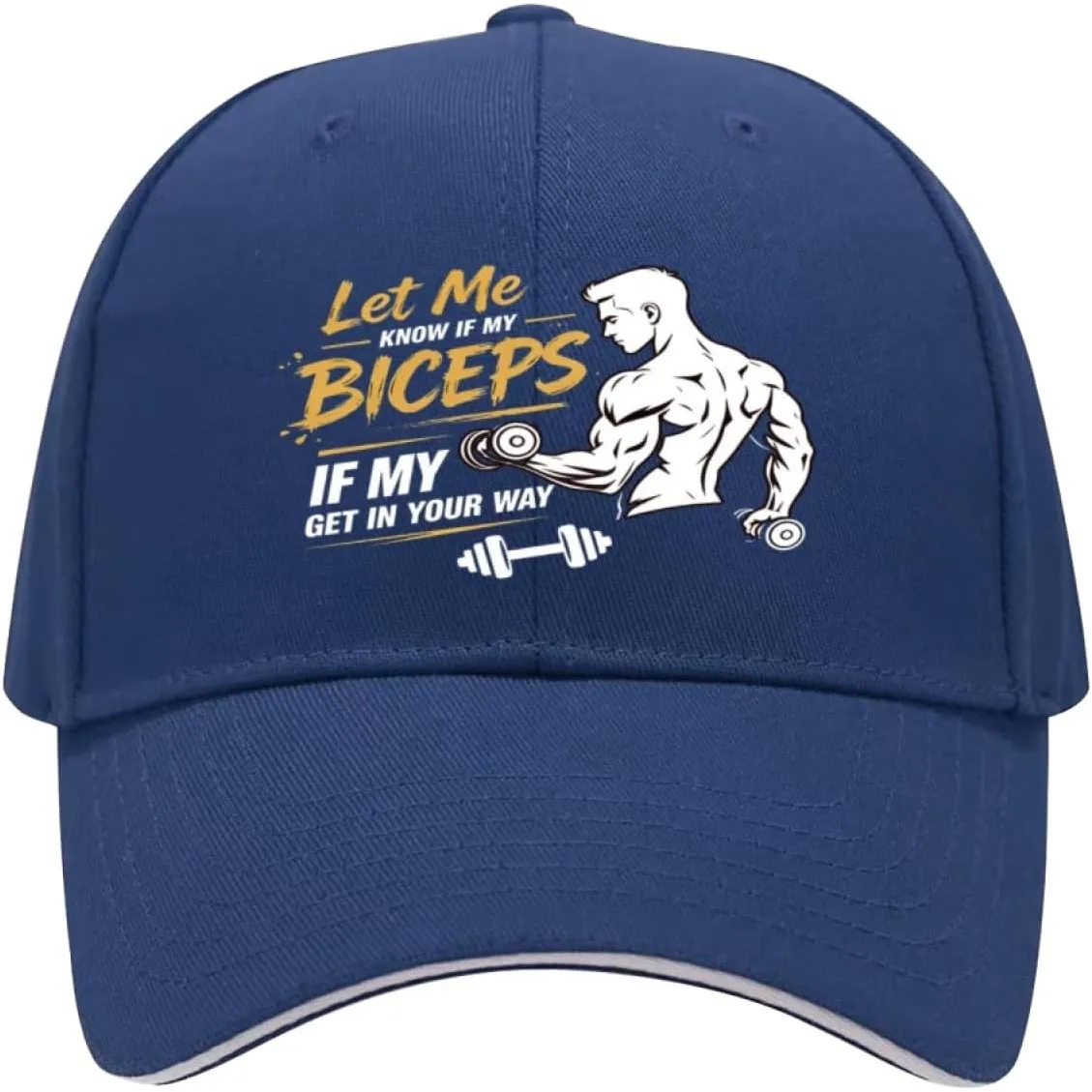 Let Me Know If My Biceps Get in Your Way Sandwich Baseball Hats for Men