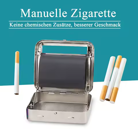 70/78/110mm Paper Rolling Machine Tobacco Box Set Semi-automatic To Store Smoking Pipe Accessories Random Patterns are Sent Out