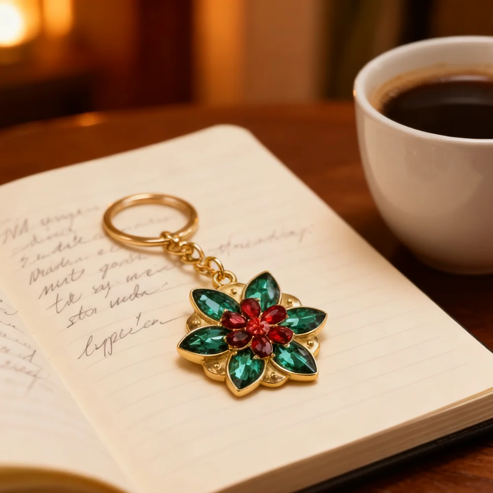 الملونة كريستال زهرة المفاتيح Anastasia المرأة كيرينغ للنساء الفتيات حقيبة الظهر مفتاح سلسلة تأثيري المجوهرات #5