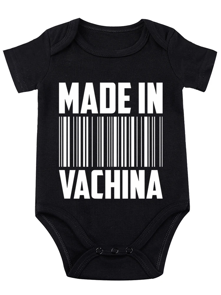 Hecho en Vachina, mono divertido para bebé, Body esencial para bebé, ropa bonita para bebé, trajes para niña recién nacida