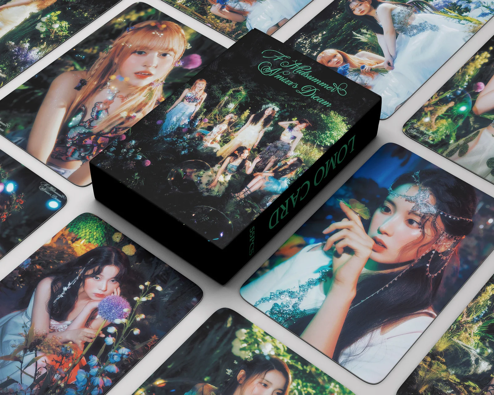 55Pcs KPOP NMIXX Photocard New Album A Midsummer Dream Photo LOMO Card NMIXX Cards Pictures Fans Gift