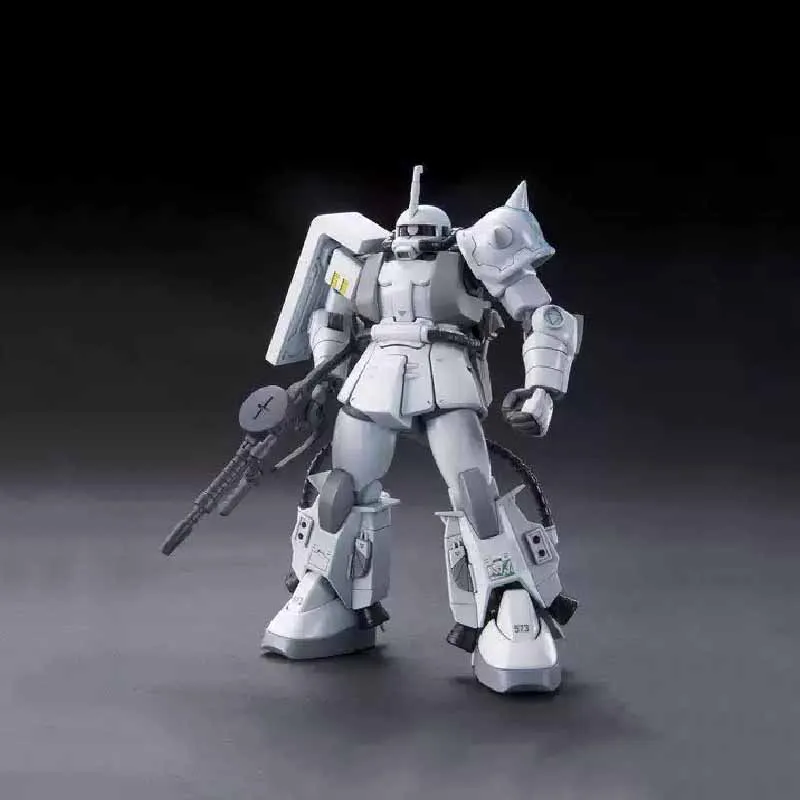Bandai Original GUNDAM HG série 1/144 MS-06F-2 ZAKU Anime figurine à assembler modèle jouets à collectionner modèle ornements cadeaux