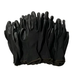 10/30 Pair Logo Free Polyurethane Gloves Safety Work Gloves Repair Gloves Palm Coated Gloves Carpenter Repairman Supplies