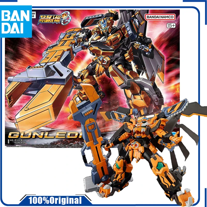 Bandai Original y genuino conjunto compuesto modelo HG SUPER ROBOT WARS STEEL LIONToys para niños niñas niños regalo de Navidad Collecti