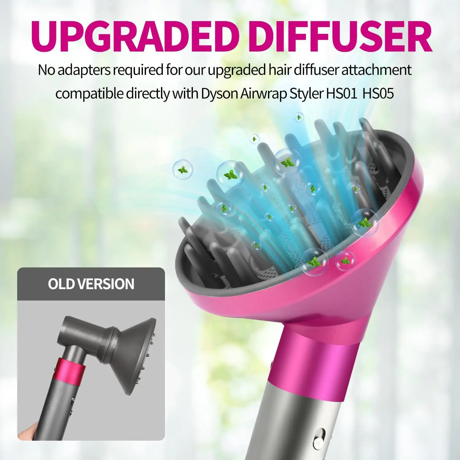 

Для Dyson Airwrap HS01 HS05, обновленная насадка-диффузор, противолетающая насадка для всех моделей насадки-диффузора для щипцов для завивки Dyson