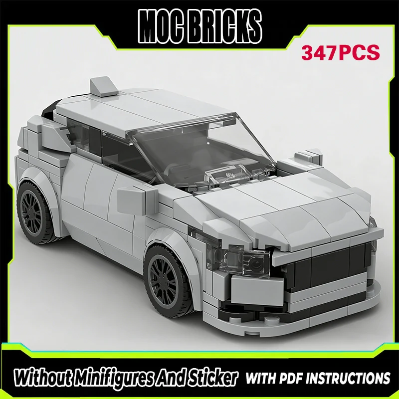 

Конструктор MOC: Модель гоночного автомобиля, компактный люксовый автомобиль, модульная технология, подарки, праздничный набор для сборки, детские игрушки