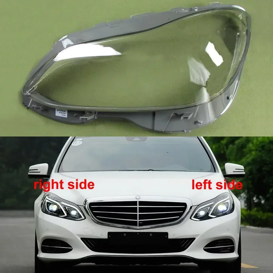 For 2014 2015 Benz W212  E200L E260L E280L E300L E350L Headlight Cover Transparent Lampshade Lamp Lens Headlamp Shell Plexiglass