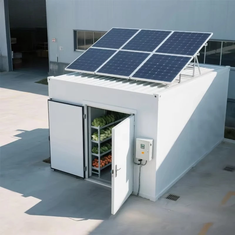 FL Solar Powered Refrigerated Container solar energy driven for berry harvest temporary off‑grid refrigerated container
