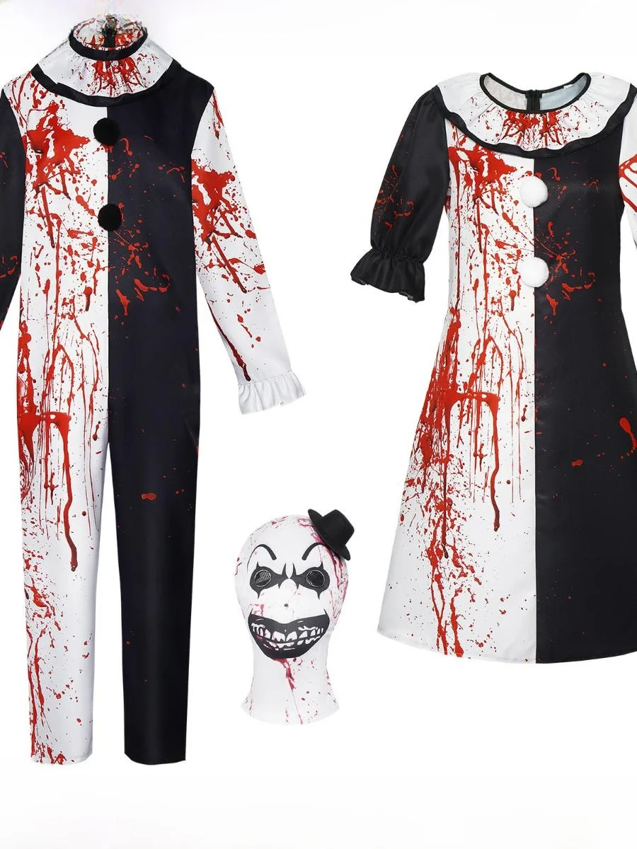loween Costume Clown Bloodstained Stage Performance Clothing ex Ethnic National Stage Costume/Performance Wear