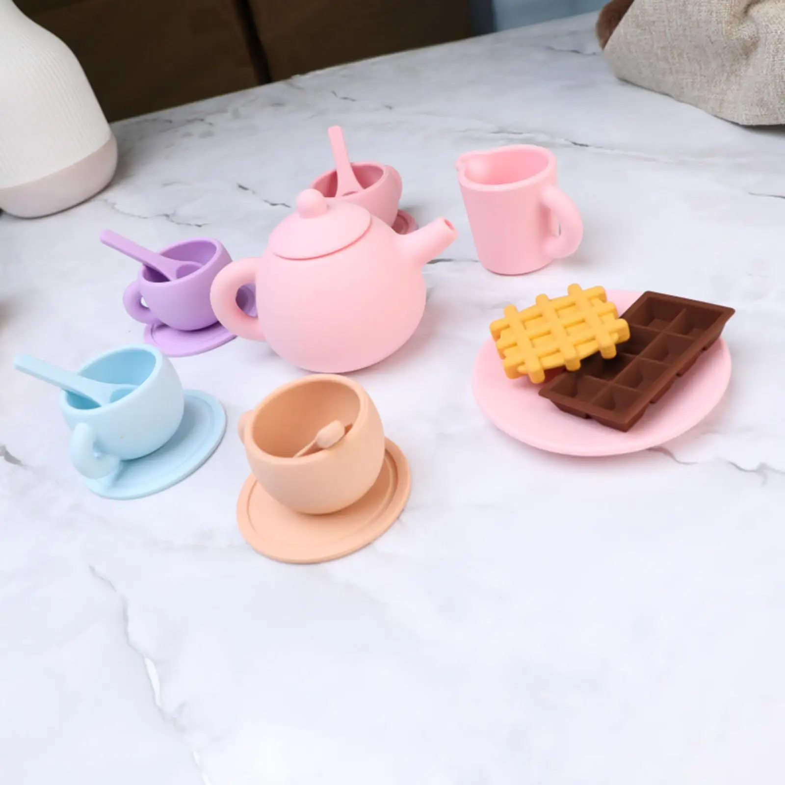 Afternoon Tea Toy Set Tea Party Tableware Food Accessories Tea Set for Little