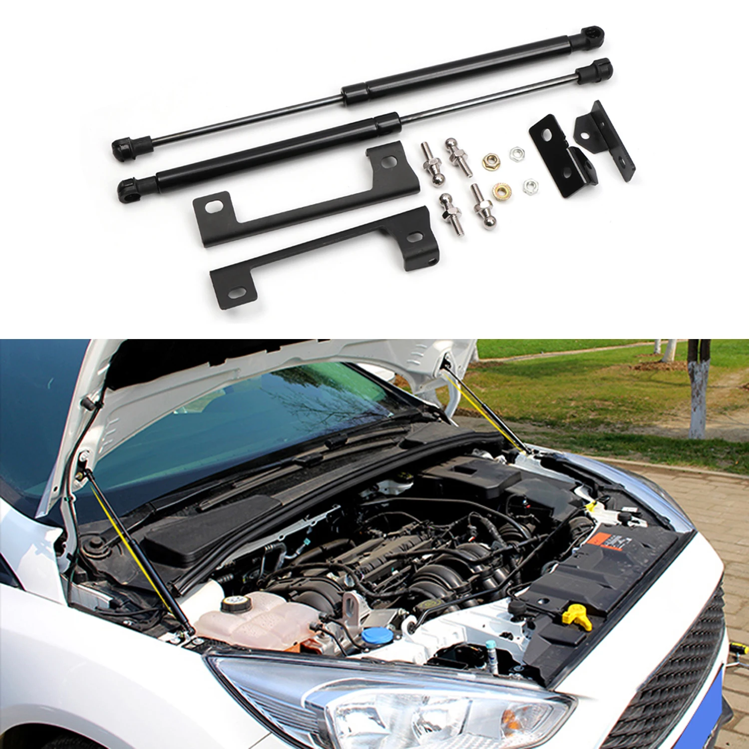 

For Ford Focus C346 2012-2017 Car Accessories Front Hood Bonnet Lift Support Shock Strut Auto Replacement 1 Set