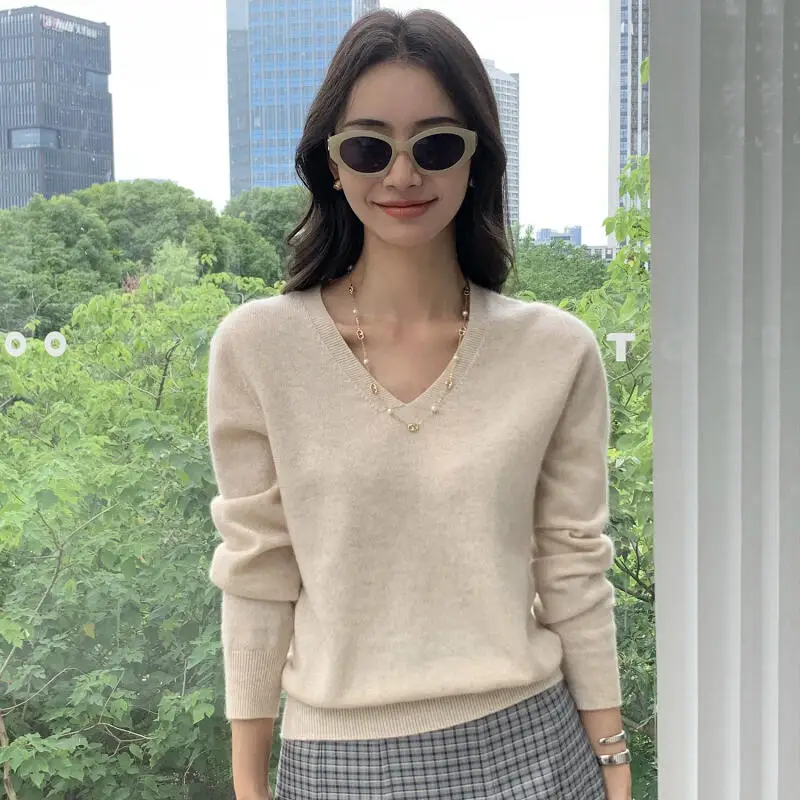 

Женская одежда Свитер Four Seasons Хит-продукт Новый продукт Вязаная верхняя одежда Мода Изысканный вентилируемый сон Сохраняет тепло дома