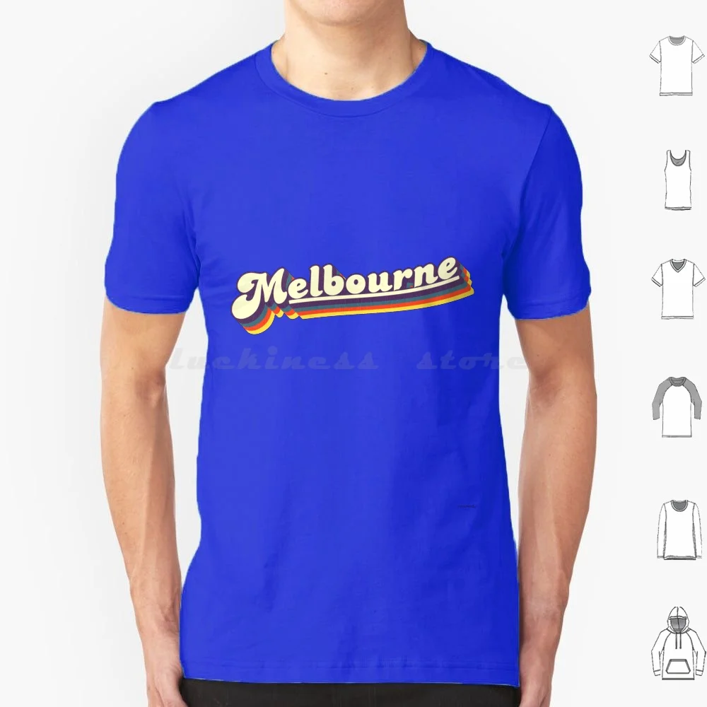 Melbourne , Vic | Retro Rainbow T Shirt Cotton Men Women Diy Print Melbourne Vic Australia Aus Retro Rainbow Neighborhood