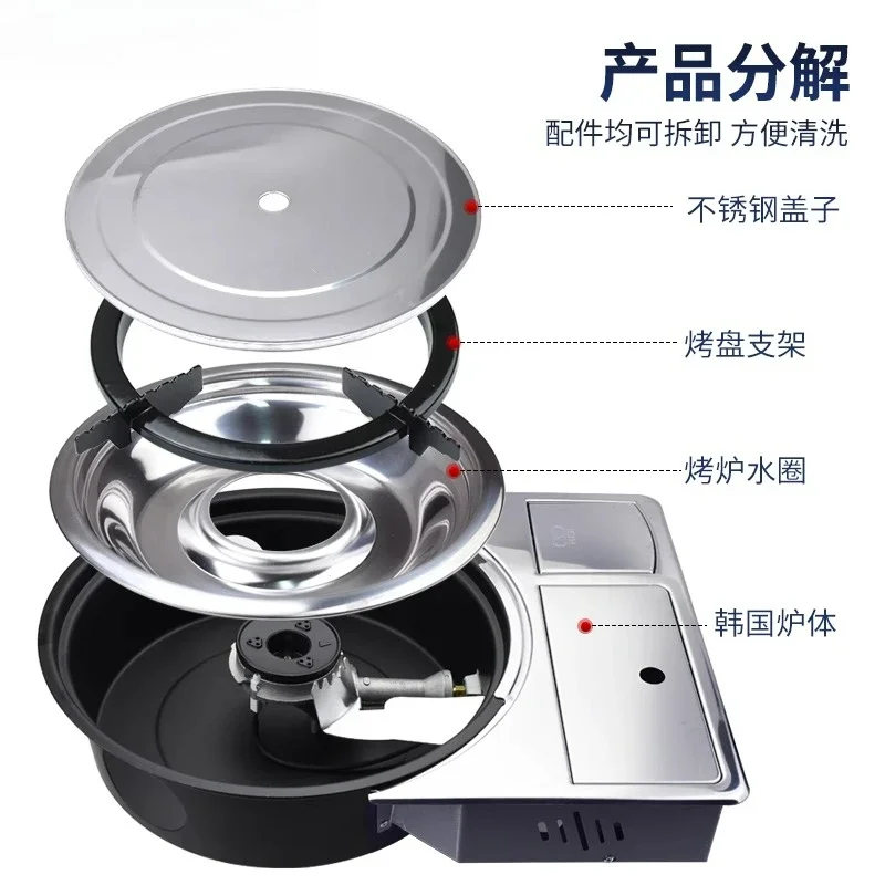 

Card Type Gas Cylinder Stove Desktop Embedded Small Gas Cylinder Fire Boiler Korean Style Barbecue Grill