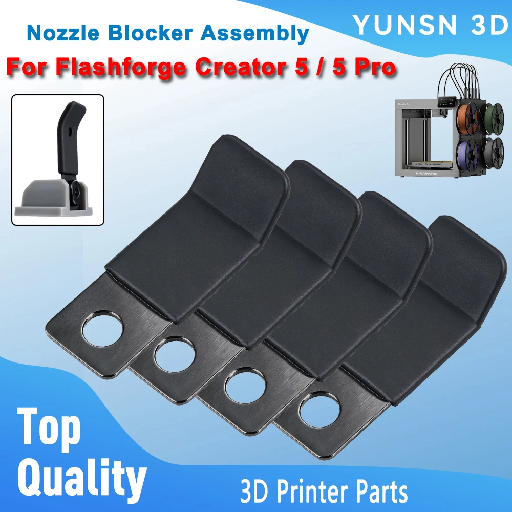 For Flashforge Creator 5/ 5 Pro Nozzle Blocker Assembly Nozzle Blocking Reduce Material Dropping For C5/ C5 Pro 3D Printer Parts