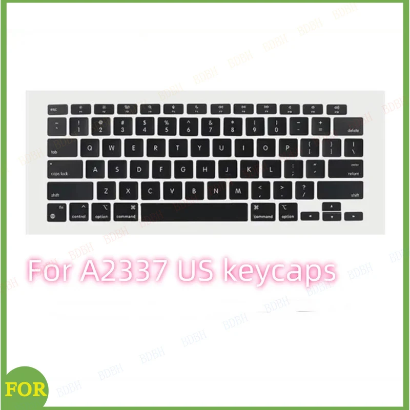 Novas Teclas (Keycaps) para Teclado de Laptop A2337 - Layouts US, UK, Russo, Francês, Espanhol para Macbook Air Retina 13" M1 EMC 3598 2020