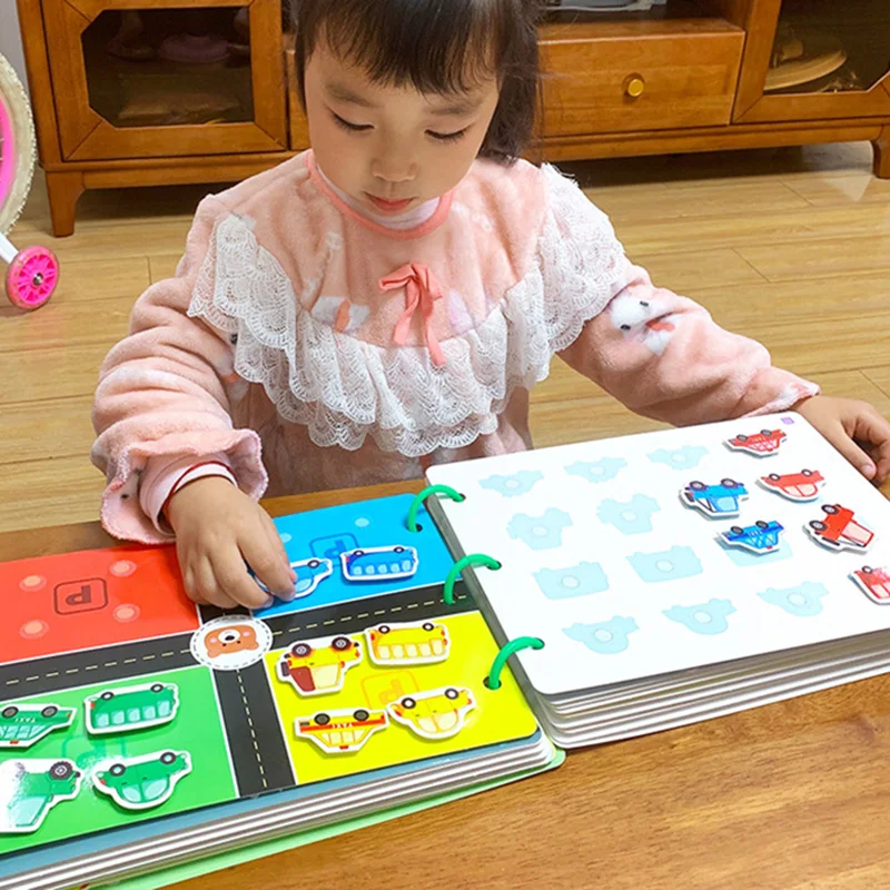 

Montessori Busy Board for Kid Baby Busy Book Early Learning Cognitive Puzzle Children Paste Books My First Book Boy Girl Gifts