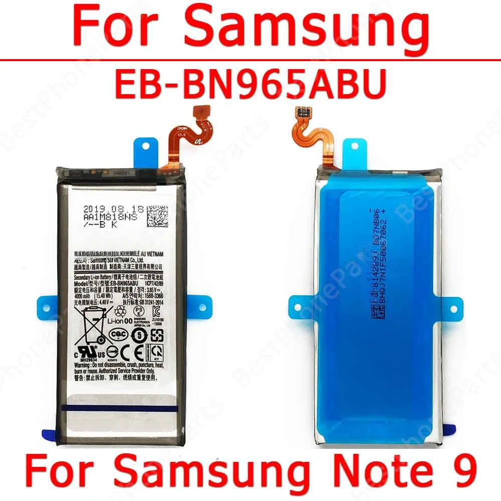 Bateria para Note 8, 9, 10 Plus, 10 +, 20 Ultra, 5G, Substituição Li-ion para Samsung, Peças Sobressalentes para Celular