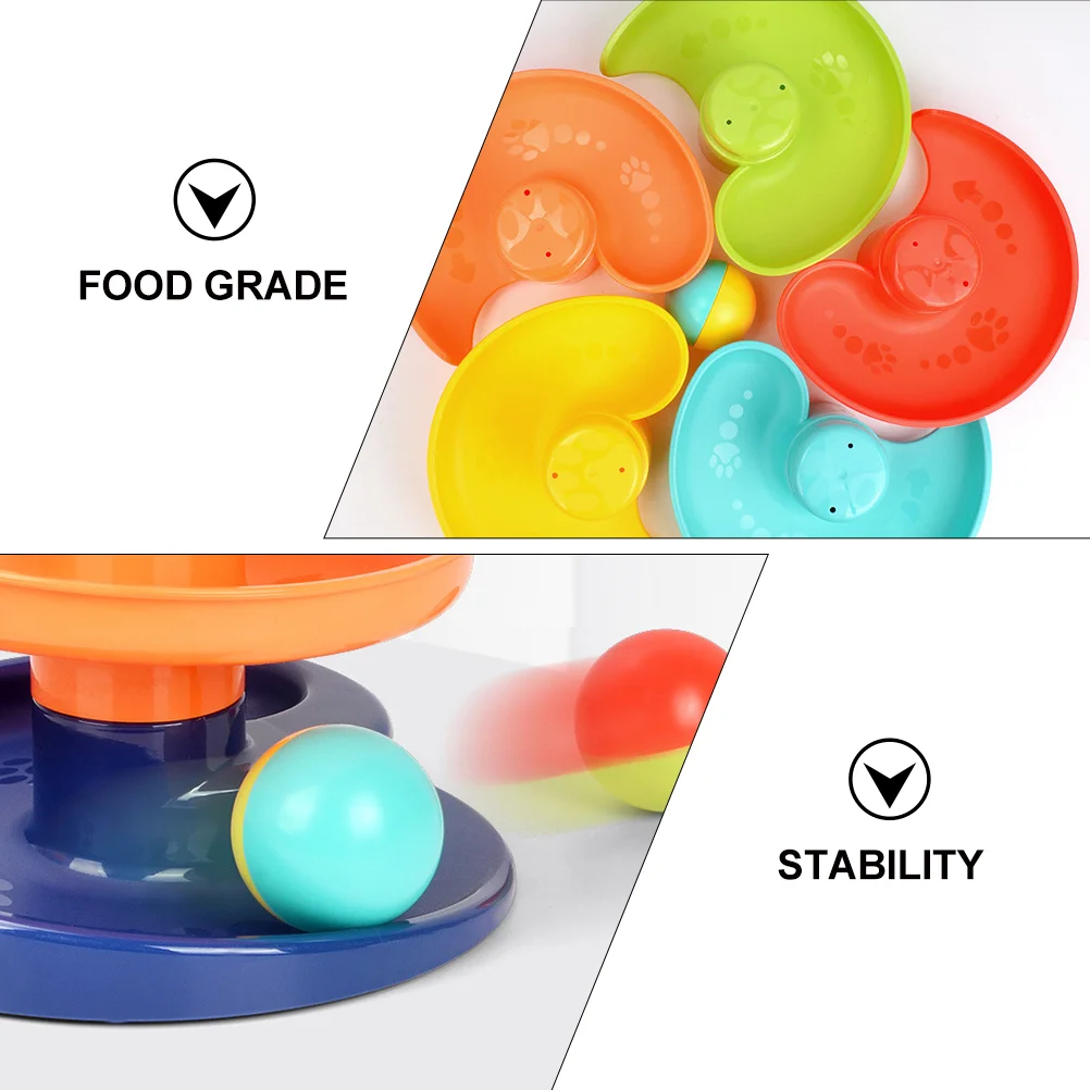 Colorful Turret Perception Toy Recognition Puzzle Track Tower Plaything Funny Game Creative Baby Kids Puzzles Girl Toys